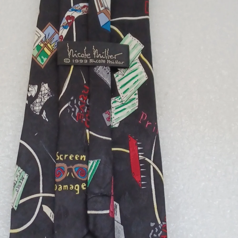 Nicole Miller 90's Vintage Men's Ties - Lot of 4